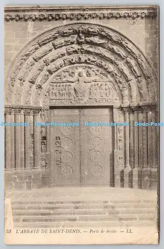 R771961 L Abbaye de Saint Denis Porte de Droite LL 53 1912