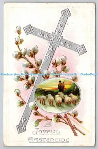 R772011 A Joyful Eastertide Sheeps Tuck Easter Post Cards Series No 703