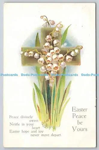 R772031 Easter Peace Be Yours Flowers Eastertide Tuck Oilette Nr 920