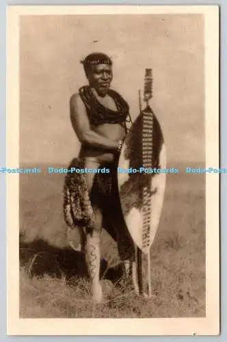 R773267 Zulu Warrior Zululand Times Eshowe