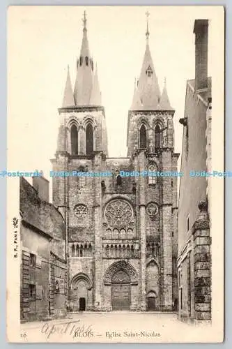 R773290 Blois Eglise Saint Nicolas B F Paris