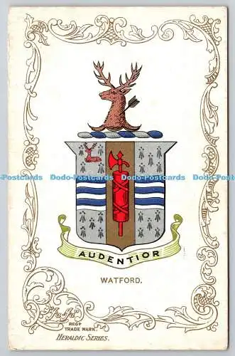 R773578 Watford Ja Ja Heraldische Serie Postkarte