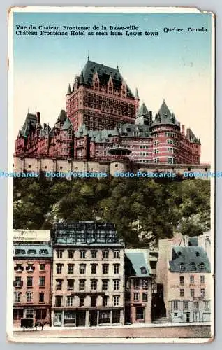 R773745 Quebec Canada Chateau Frontenac Hotel as Seen From Lower Town Librairie