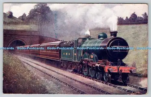 R774918 Great Northern Railway Leeds Speisewagen Express vorbei an Hadley Wood Tunn