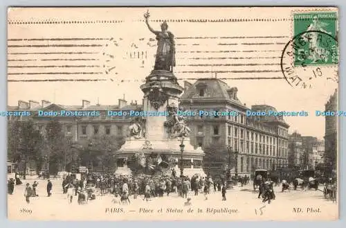 R774936 Paris Place et Statue de la Republique ND Phot Neurdein et Cie