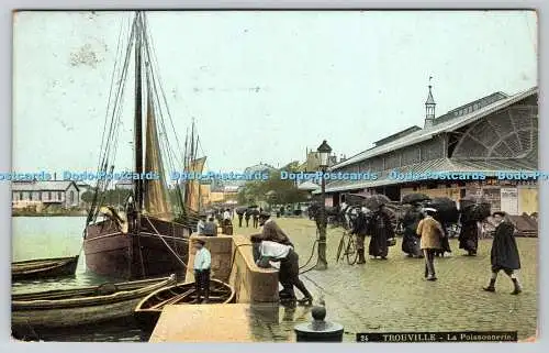 R774956 Trouville La Poissonnerie L V und Cie Aqua Foto 1908