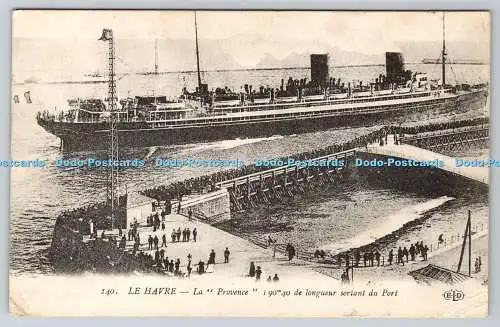 R774958 Le Havre La Provence 190m 40 de Longueur Sortant du Port E Le Deley 191