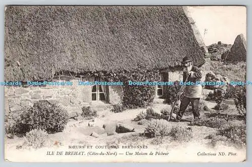 R774991 Ile de Brehat Une Maison de Pecheur ND Phot 1906