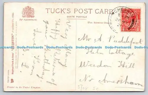 R773841 A Happy Birthday Flowers Tuck Oilette No 1732 PM Chesham 1921