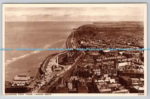 R775516 Blackpool vom Tower Blick nach Norden Photochrom London Tunbridge Wells