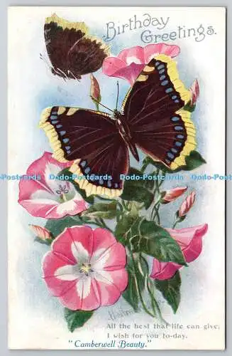 R773867 Geburtstagsgrüße The Camberwell Beauty James Henderson London Butterfl