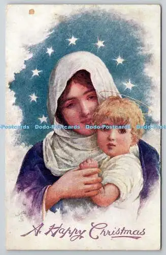 R773896 A Happy Christmas Woman and Child Tuck Oilette C 1351 Gracious Permissio