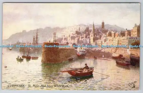 R775585 Guernsey St Peter Port aus White Rock Tuck Oilette Serie II 7318 Henry