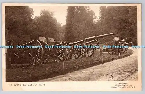 R775597 Captured German Guns Crown Daily Mail Official War Pictures Series 17 No