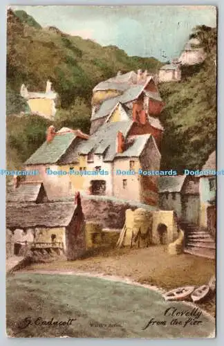 R773952 Clovelly vom Pier Worth mit Blick auf die Kathedrale von Exeter Worth Serie S Enda