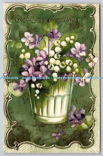 R773968 Weihnachtsgrüße Blumen Stecken Weihnachten Serie Nr 1074 1911