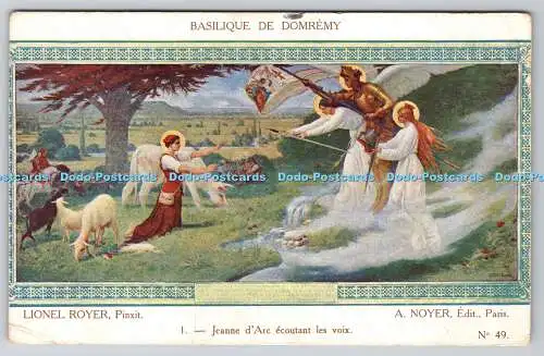 R775645 Basilique de Domremy Jeanne d Arc Ecoutant les Voix Lionel Royer A Noyer