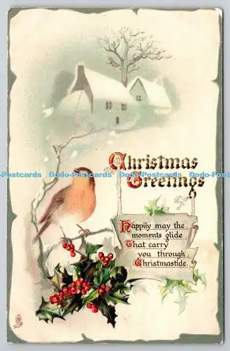 R773988 Weihnachtsgrüße Vogel Tuck Weihnachten Serie Nr C 5036