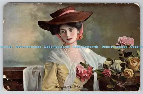 R775649 Miss Olive May Celebrities of the Stage Tuck Photochrome Serie 4414 190