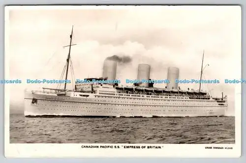 R775658 Canadian Pacific S S Empress Of Britain RP