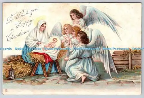 R774010 To Wish You a Happy Christmas Raphael Tuck and Sons Weihnachtspostkarte