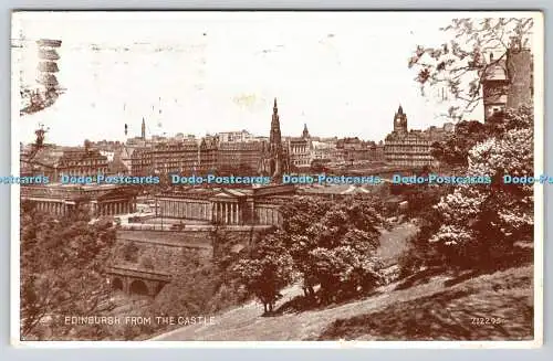 R774062 Edinburgh aus dem Schloss Postkarte 1941