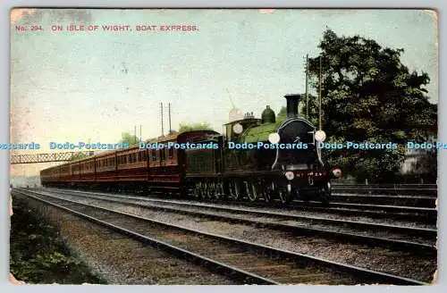 R775722 On Isle of Wight Boat Express E Pouteau 231 Gray Inn Road London 1907