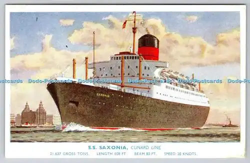 R774068 S Saxonia Cunard Line J Salmon Ltd