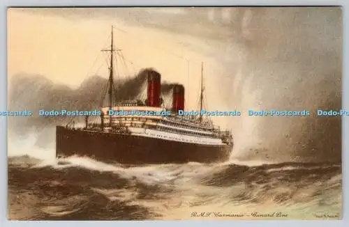 R774069 R M S Carmania Cunard Line Postkarte