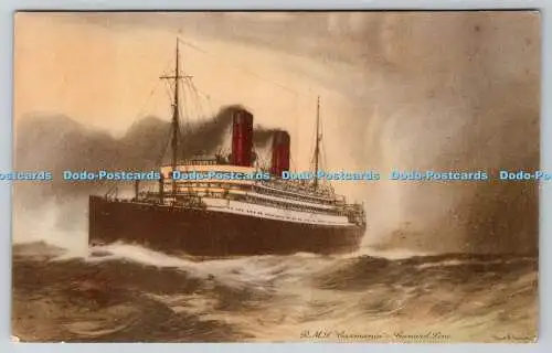 R774070 R M S Carmania Cunard Line Postkarte