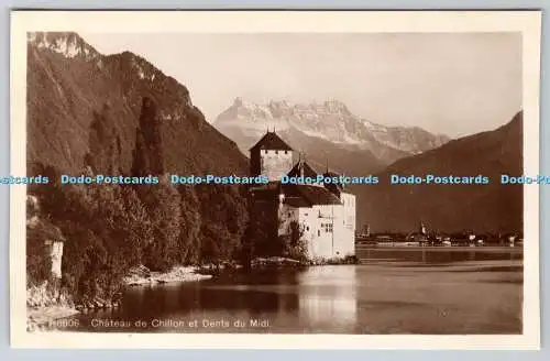 R775732 Chateau de Chillon et Dents du Midi Phototypie