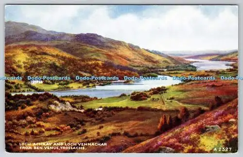 R775774 Trossachs Loch Achray und Loch Vennachar von Ben Venue Valentine Art Co