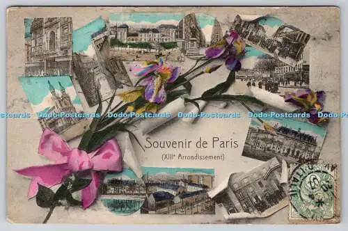 R774115 Souvenir de Paris XIII Arrondissement Multi View 1907