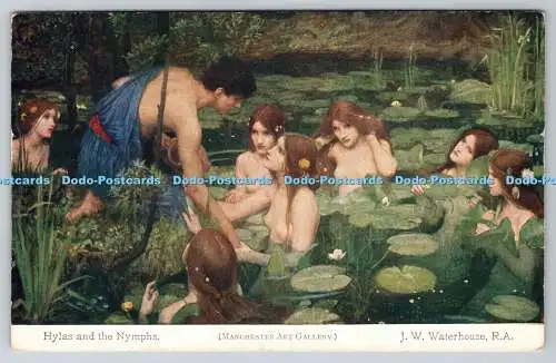 R774127 Manchester Art Gallery Hylas and the Nymphs Eyre and Spottiswoode Ltd Wo