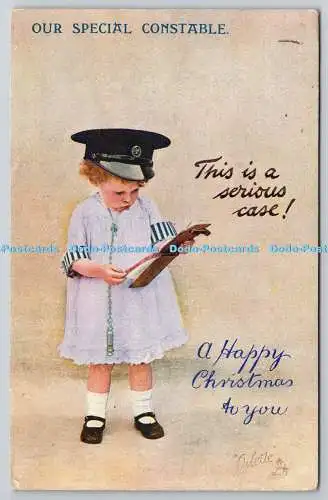 R775792 A Happy Christmas To You Our Special Constable Tuck Oilette No 8809 PM G