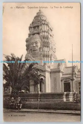 R775847 Marseille Exposition Coloniale La Tour du Cambodge H W