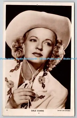 R775862 Dale Evans British Lion Republic Picturegoer Series No W 291