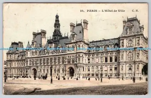 R774207 Paris L Hotel de Ville C M 1906