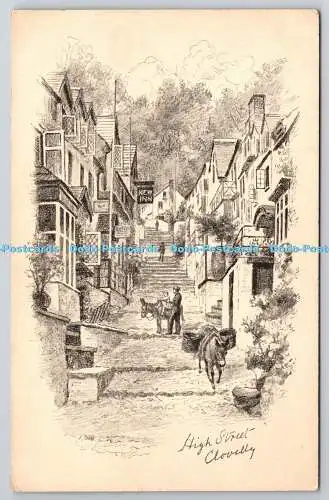 R775908 Clovelly High Street J Salmon Sevenoaks England