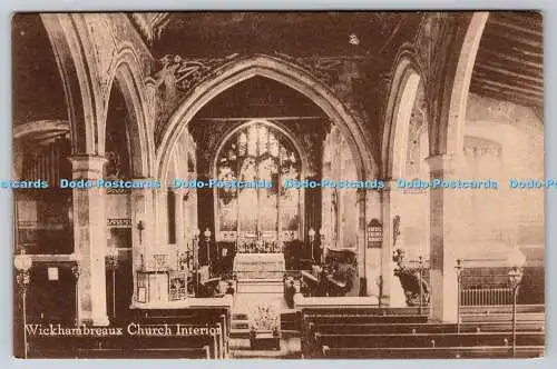 R774267 Wickhambreaux Church Interior J M Barraclough