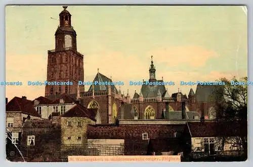 R774301 St Walburgskerk m Middeneuwsche Omgev Zulphen L R V No 4165