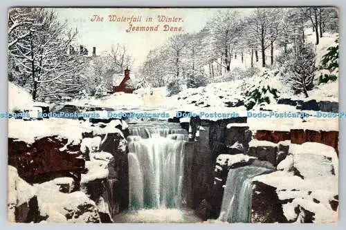 R774328 Jesmond Dene Der Wasserfall im Winter Postkarte