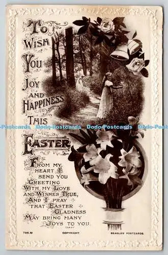 R776069 To Wish You Joy and Happiness This Easter Flowers Forest J Beagles Londo