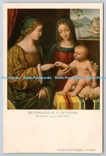 R776159 Milano Museo Poldi Pezzoli Sposalizio Di S Caterina Bernardino Luini Rob