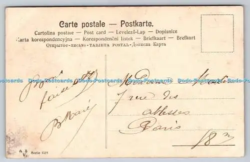 R776208 Saluts du Printemps Flowers A S V Serie 628 1907