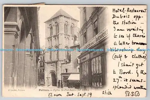 R774579 Poitiers Eglise St Porchaire J Levrier 1903