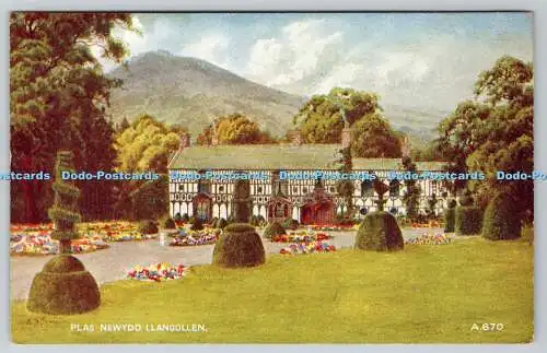 R774603 Llangollen Plas Newydd Valentine and Sons Ltd Kunstfarbe E H Thompson