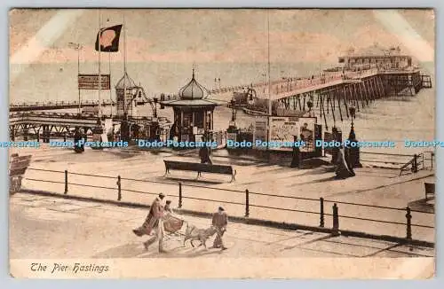 R774619 Hastings The Pier M Ettlinger and Co Royal Series 1905