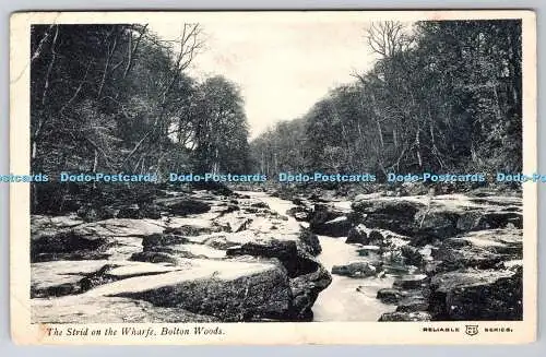 R774656 Bolton Woods The Strid on the Wharfe W R and S Reliable Serie 1904