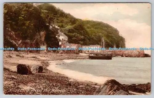 R774781 Clovelly from the Beach F Frith and Co Ltd No 2418 B